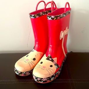 Girls’ Kitty Rain Boots